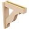 Ekena Millwork 5 1/2-in W x 20-in D x 24-in H Funston Block Rough Cedar Woodgrain TimberThane Outlooker, Primed Tan OUTUR055X20X24FST44RCPR - alternate 3